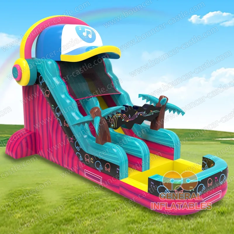 Musical rhythm water slide