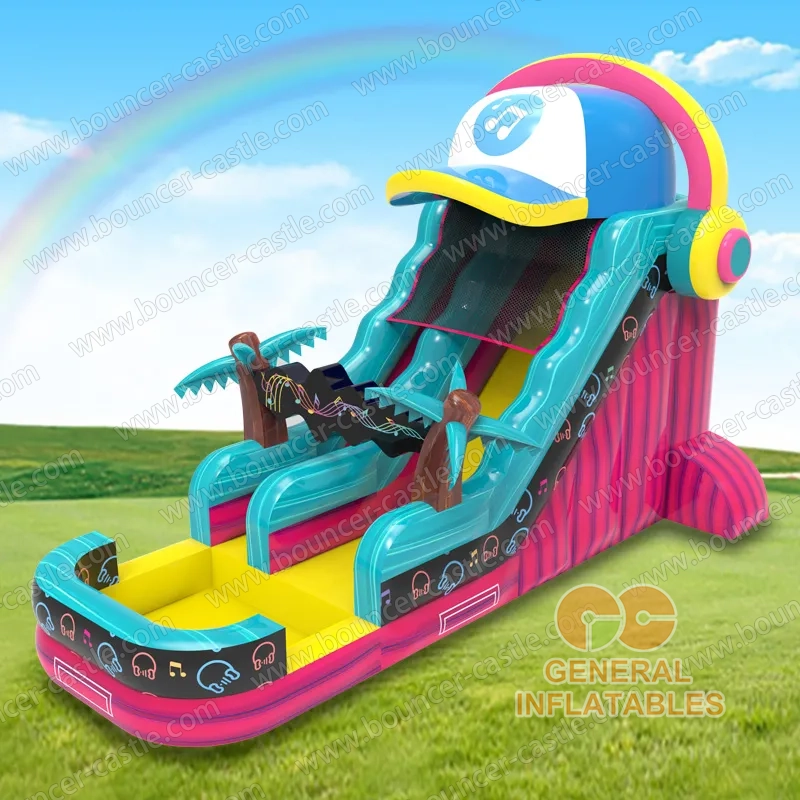 Musical rhythm water slide