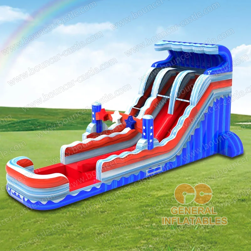 Star spangled wave dual water slide