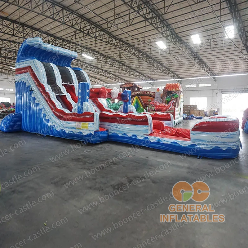 Star spangled wave dual water slide