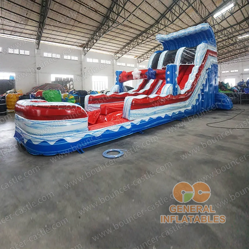 Star spangled wave dual water slide