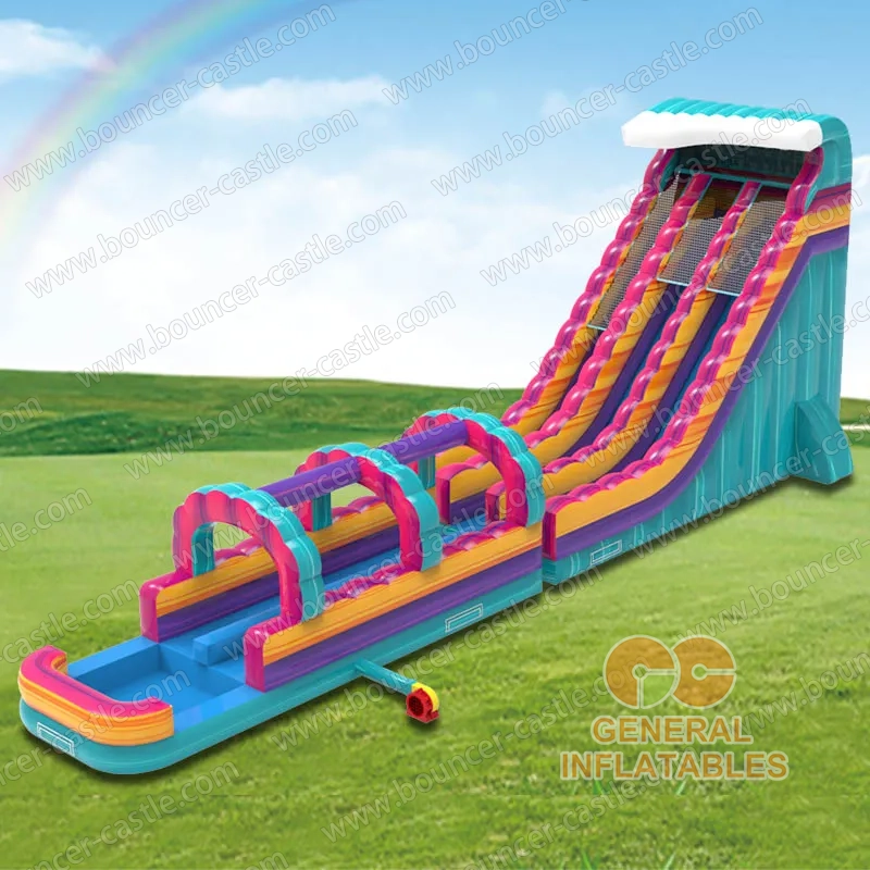 Tropical water slide + Slip & Slide