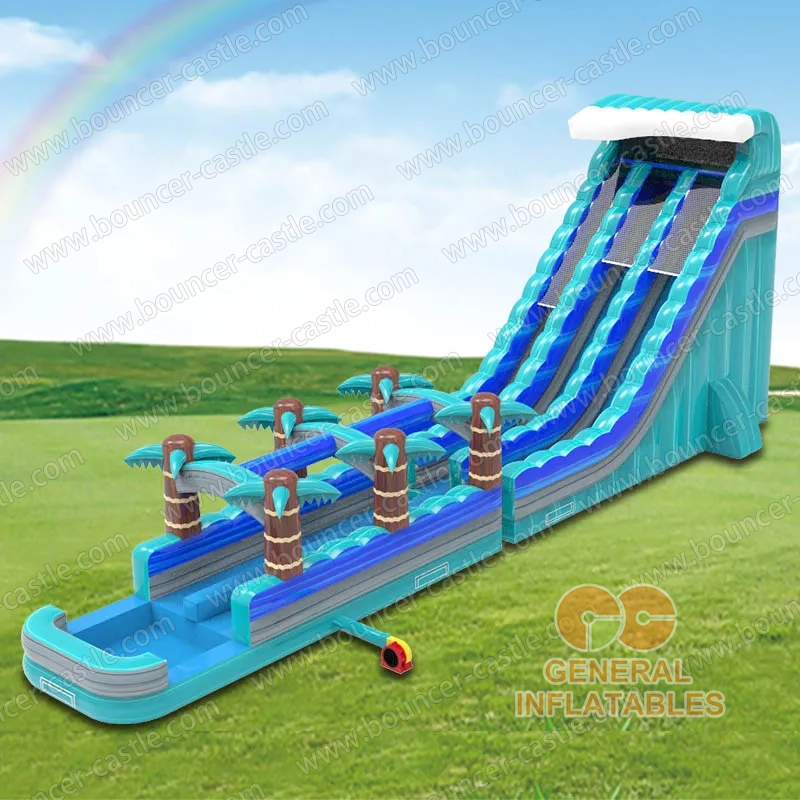 Tropical water slide + Slip & Slide