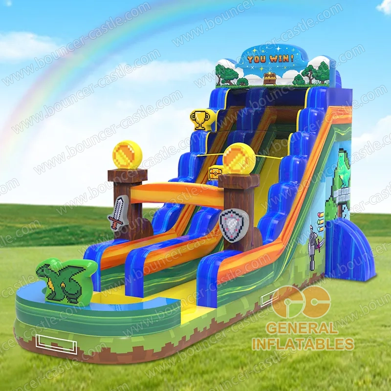Pixel game water slide