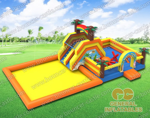 GWS-51 Beach water slide n pool