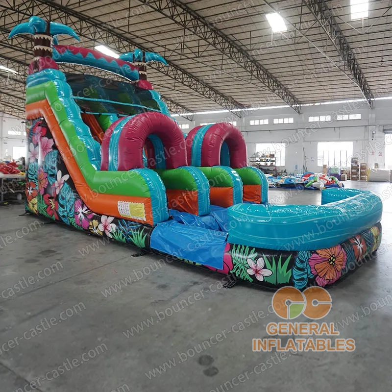 Aloha Tropical  dual Lane Water Slide