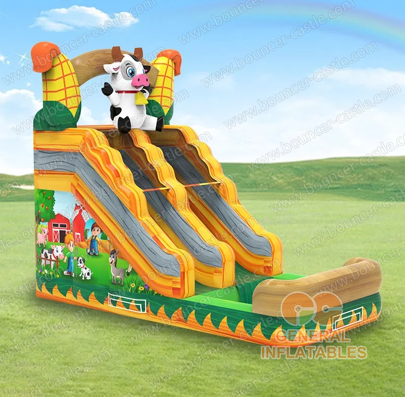 Water slide with sealed pool