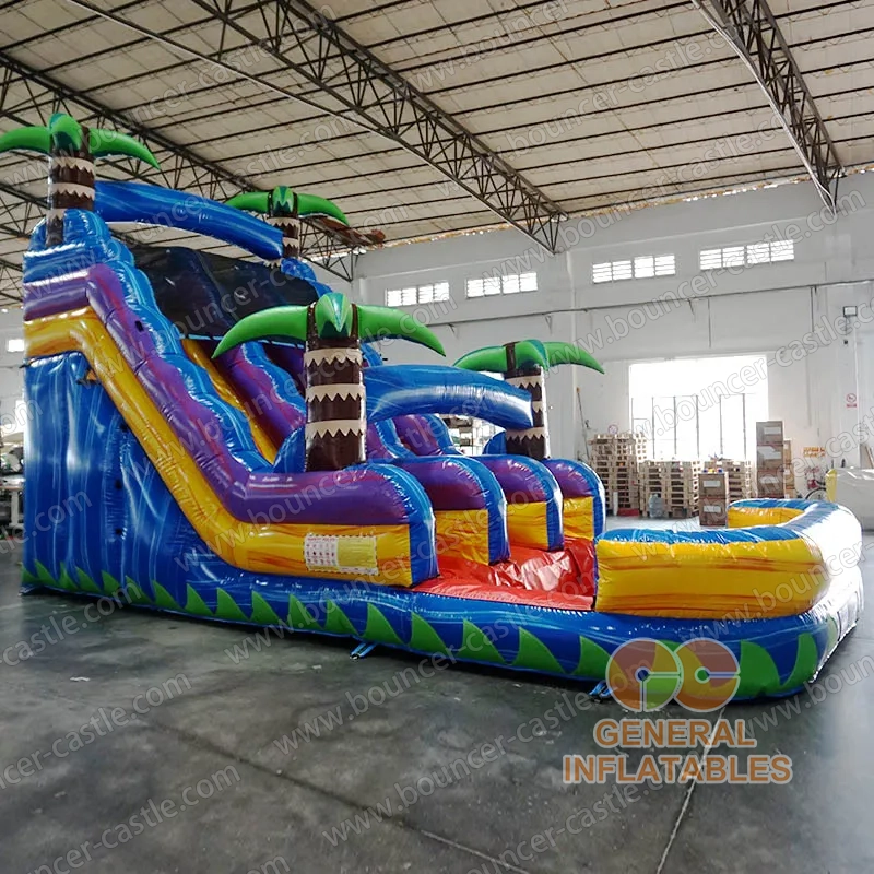 Palm Tree Dual Lane Water Slide