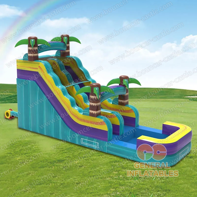 Palm Tree Marble Water Slide