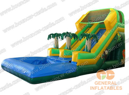 GWS-61 Tropical Dual Lane Water Slide