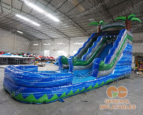  Blue marble water slide