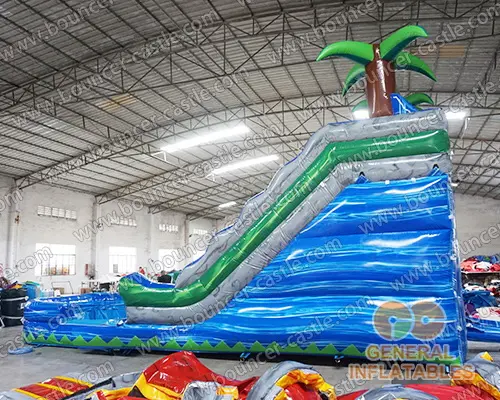  Blue marble water slide