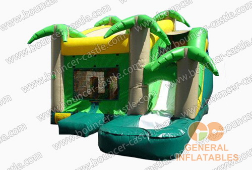 GWS-68 Jungle Water Slide House Combo