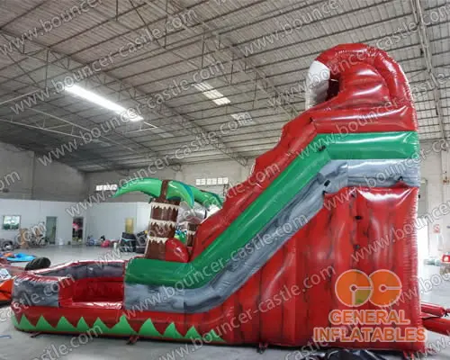  Red marble water slide