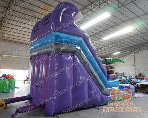 Purple marble water slide