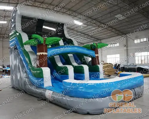  Grey marble wave water slide
