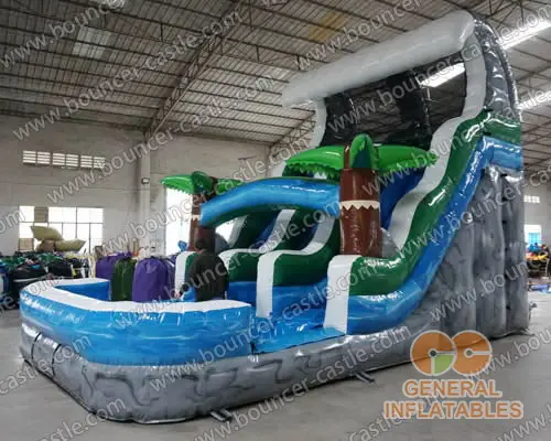  Grey marble wave water slide