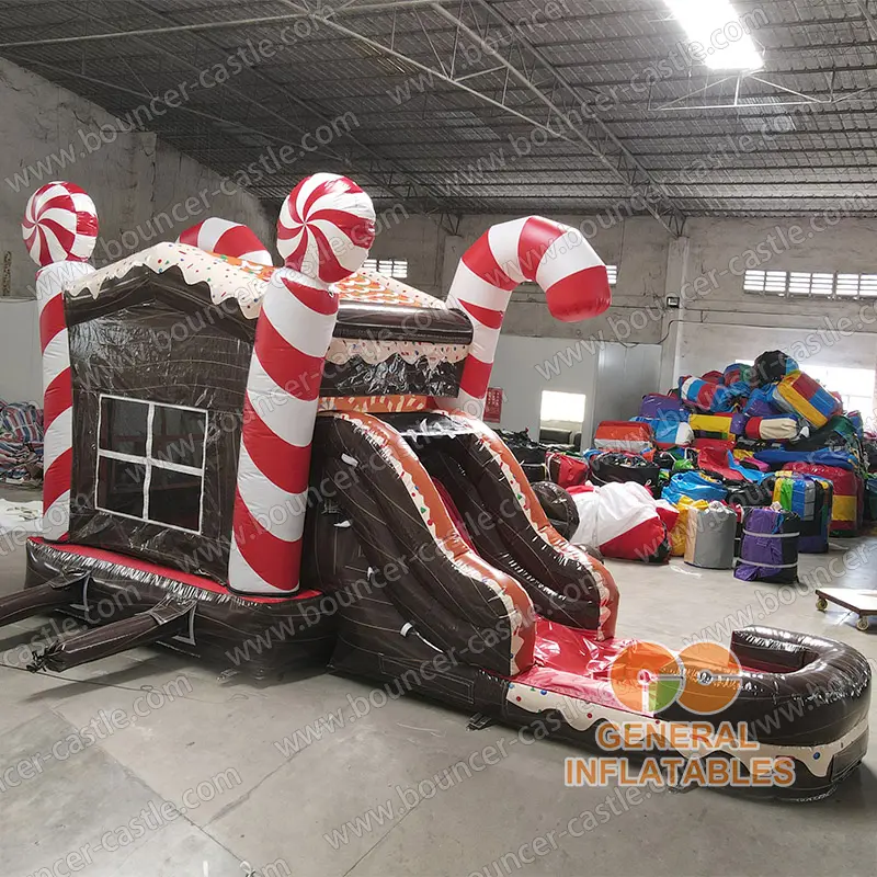 Candy cane Christmas bounce combo