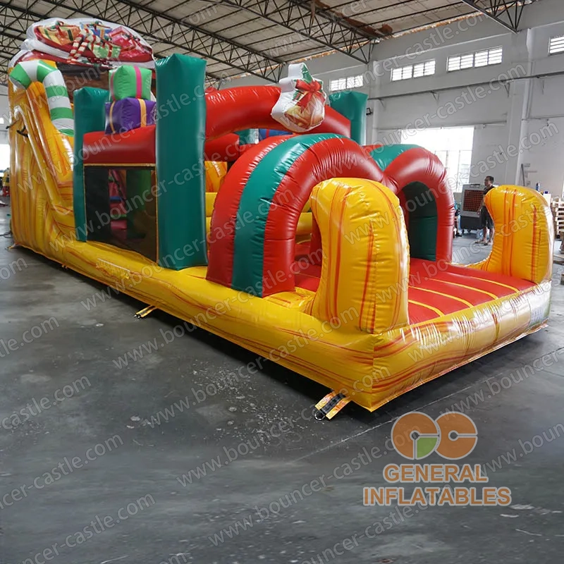Christmas gift obstacle course