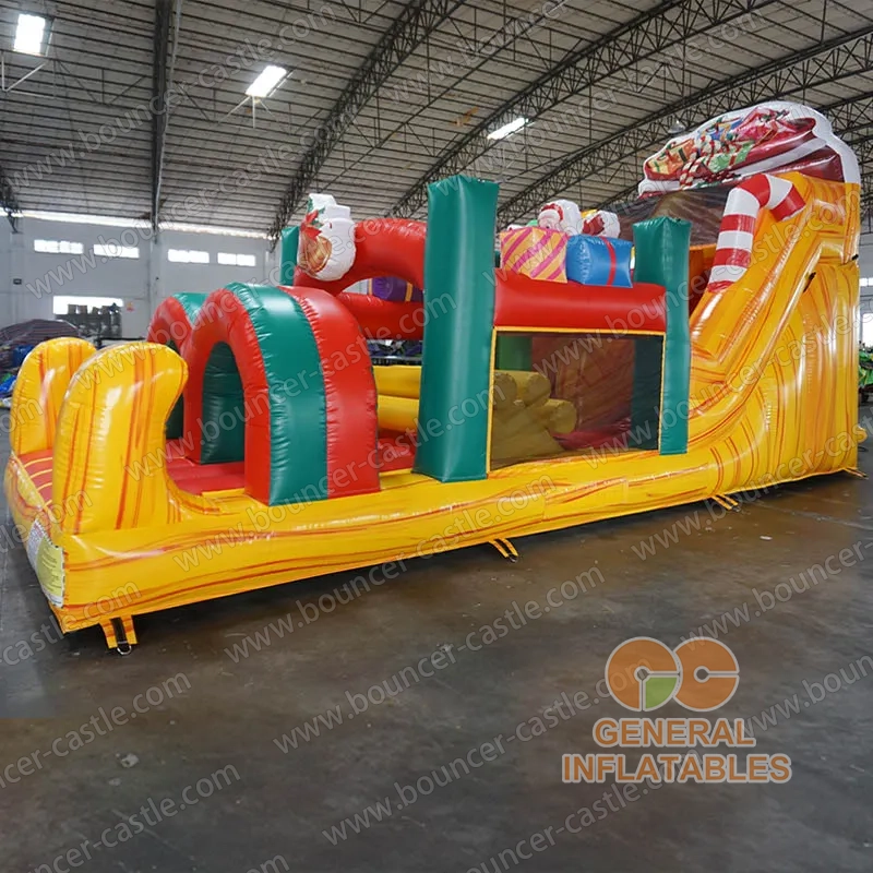 Christmas gift obstacle course