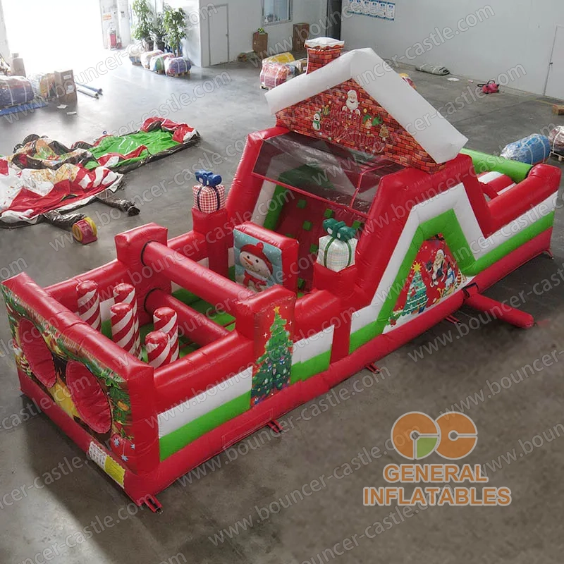 Christmas obstacle course