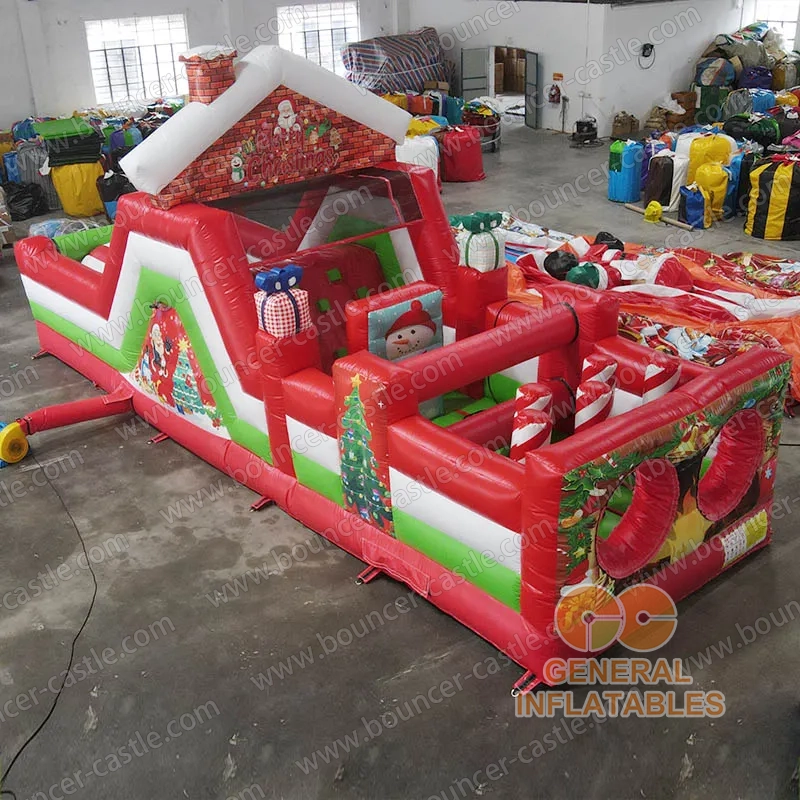 Christmas obstacle course