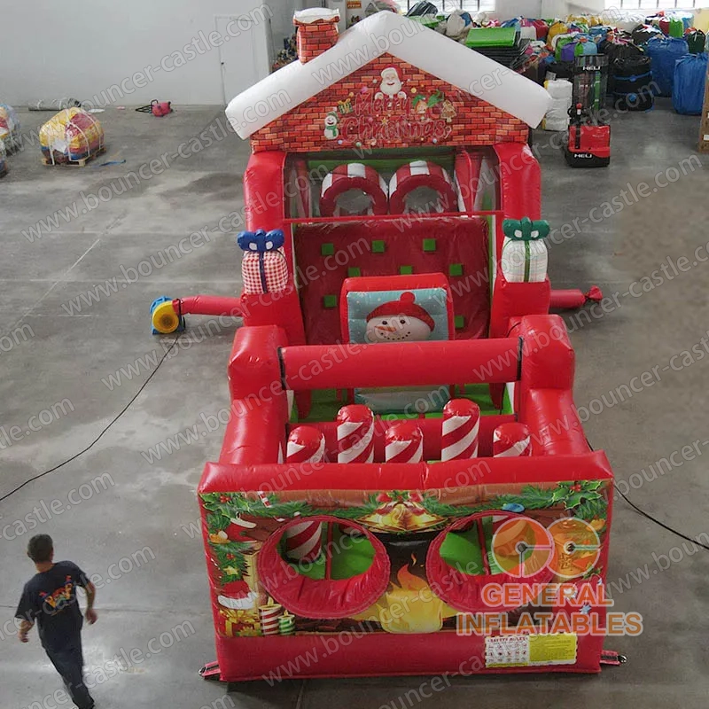 Christmas obstacle course