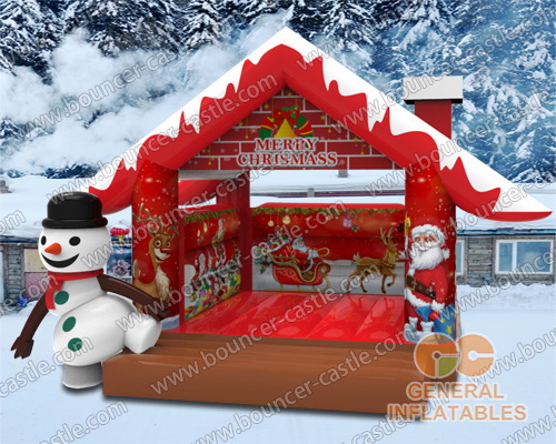 GX-45  Christmas house n snowman