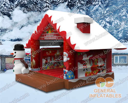   Christmas house n snowman